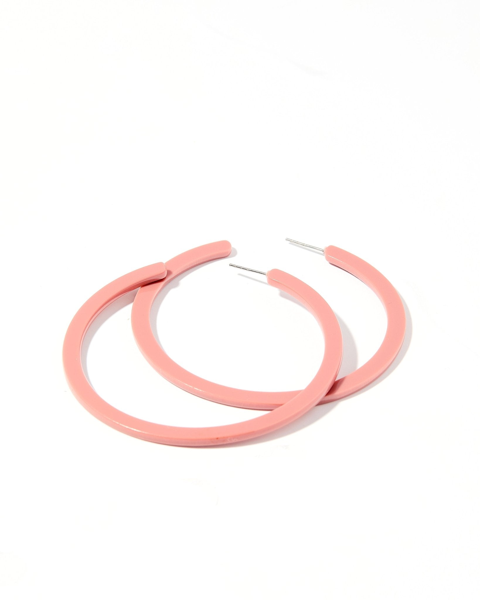 Holly Mega Hoop Earrings - Dusty Pink - Aaria Tees Aaria Tees