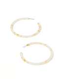 Holly Mega Hoop Earrings - Gold Confetti - Aaria Tees Aaria Tees