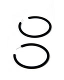 Holly Mega Hoop Earrings - True Black - Aaria Tees Aaria Tees