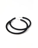 Holly Mega Hoop Earrings - True Black - Aaria Tees Aaria Tees