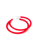 Holly Mega Hoop Earrings - True Red - Aaria Tees Aaria Tees