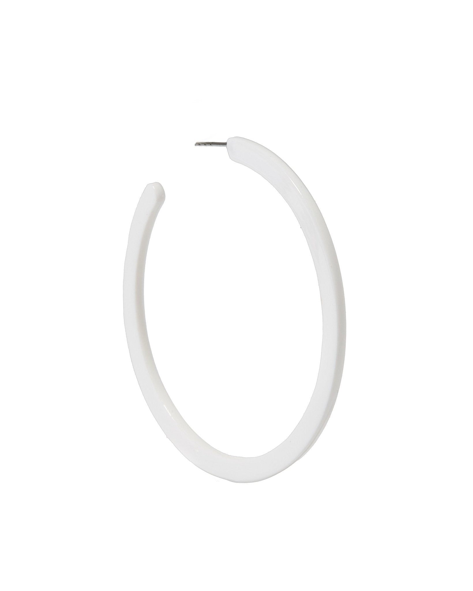 Holly Mega Hoop Earrings - True White - Aaria Tees Aaria Tees
