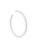 Holly Mega Hoop Earrings - True White - Aaria Tees Aaria Tees