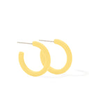 Holly Mini Hoop Earrings - Buttercup Yellow - Aaria Tees Aaria Tees