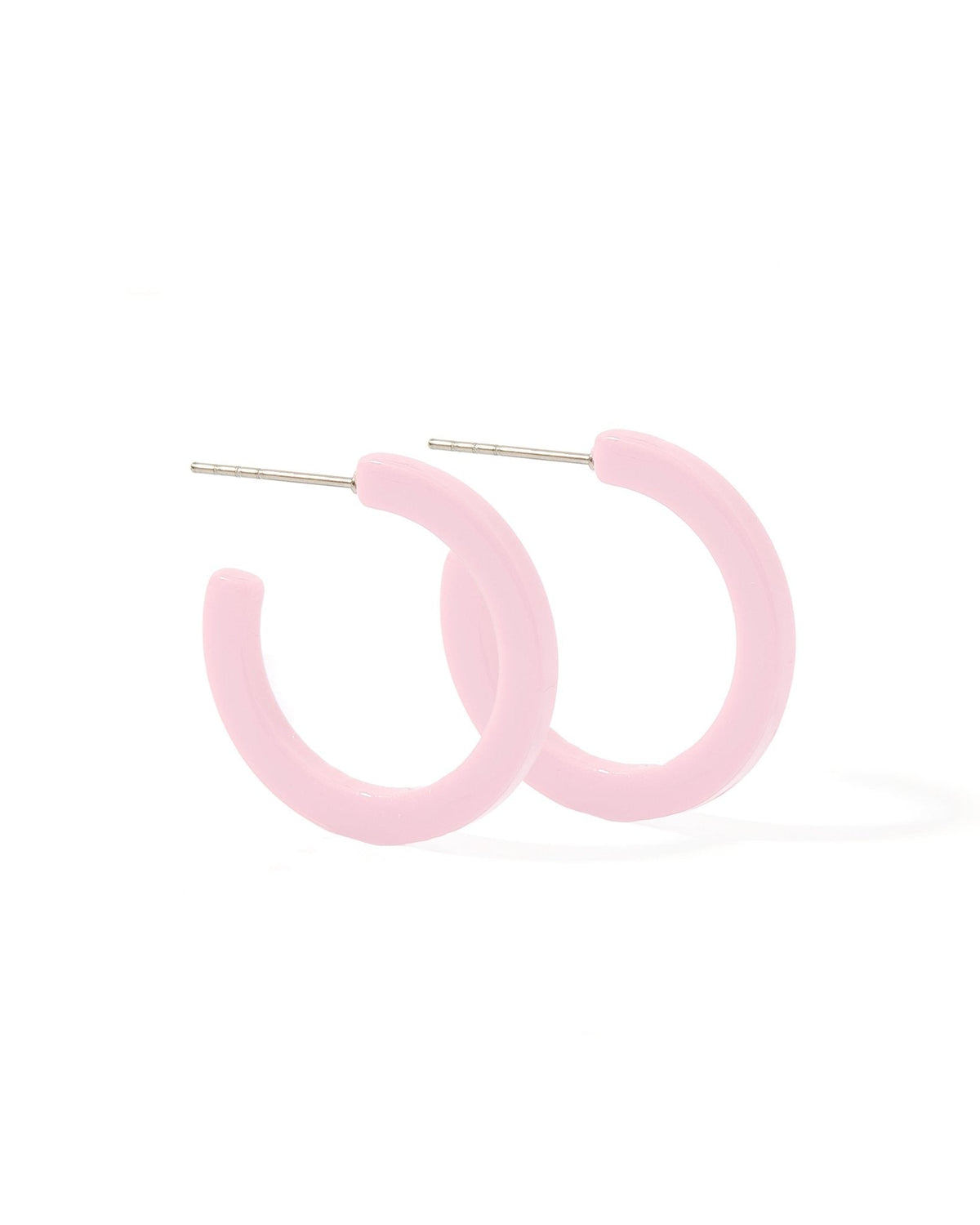 Holly Mini Hoop Earrings - Pink Carnation - Aaria Tees