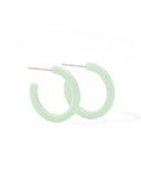 Holly Mini Hoop Earrings - Spearmint Green - Aaria Tees Aaria Tees