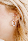 Holly Mini Hoop Earrings - Vintage Rose - Aaria Tees Aaria Tees