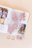 Holly Mini Hoop Earrings - Vintage Rose - Aaria Tees Aaria Tees