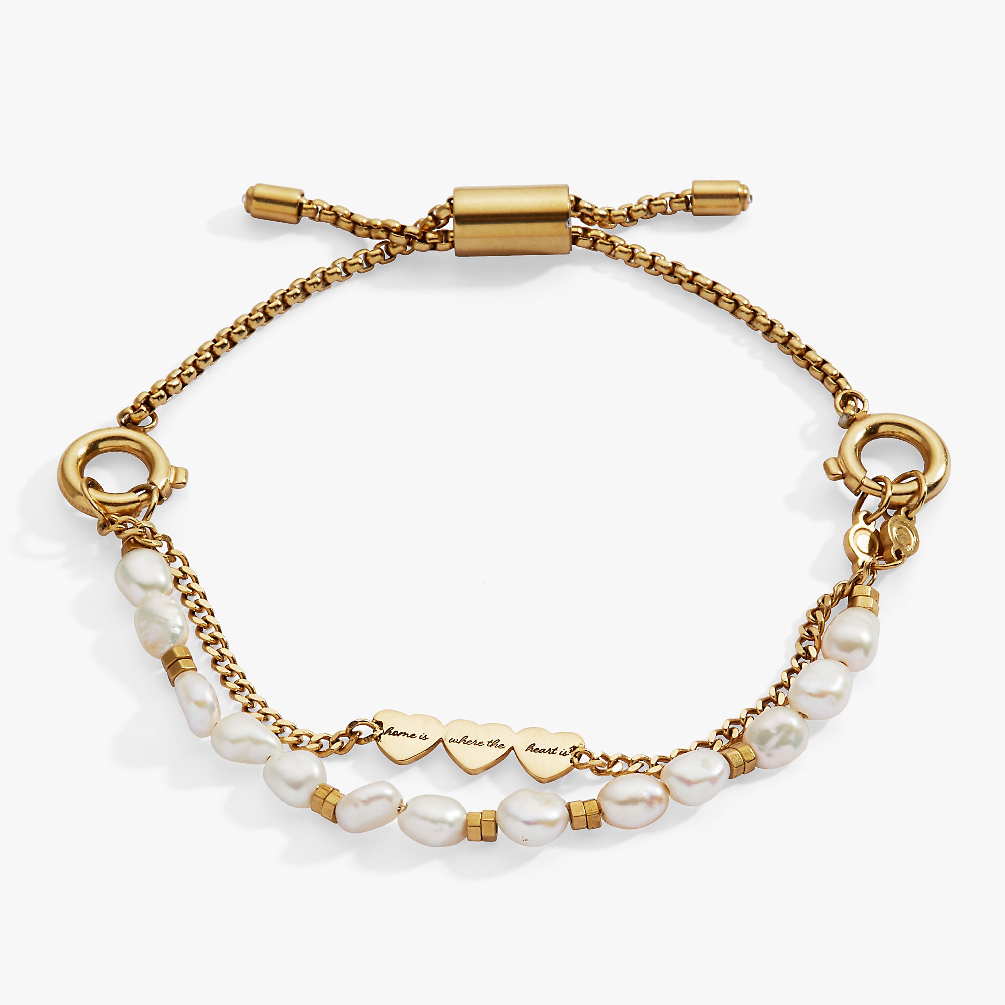 'Home Is Where The Heart Is' Pearl Stranded™ Bracelet Set - Aaria Tees Aaria Tees