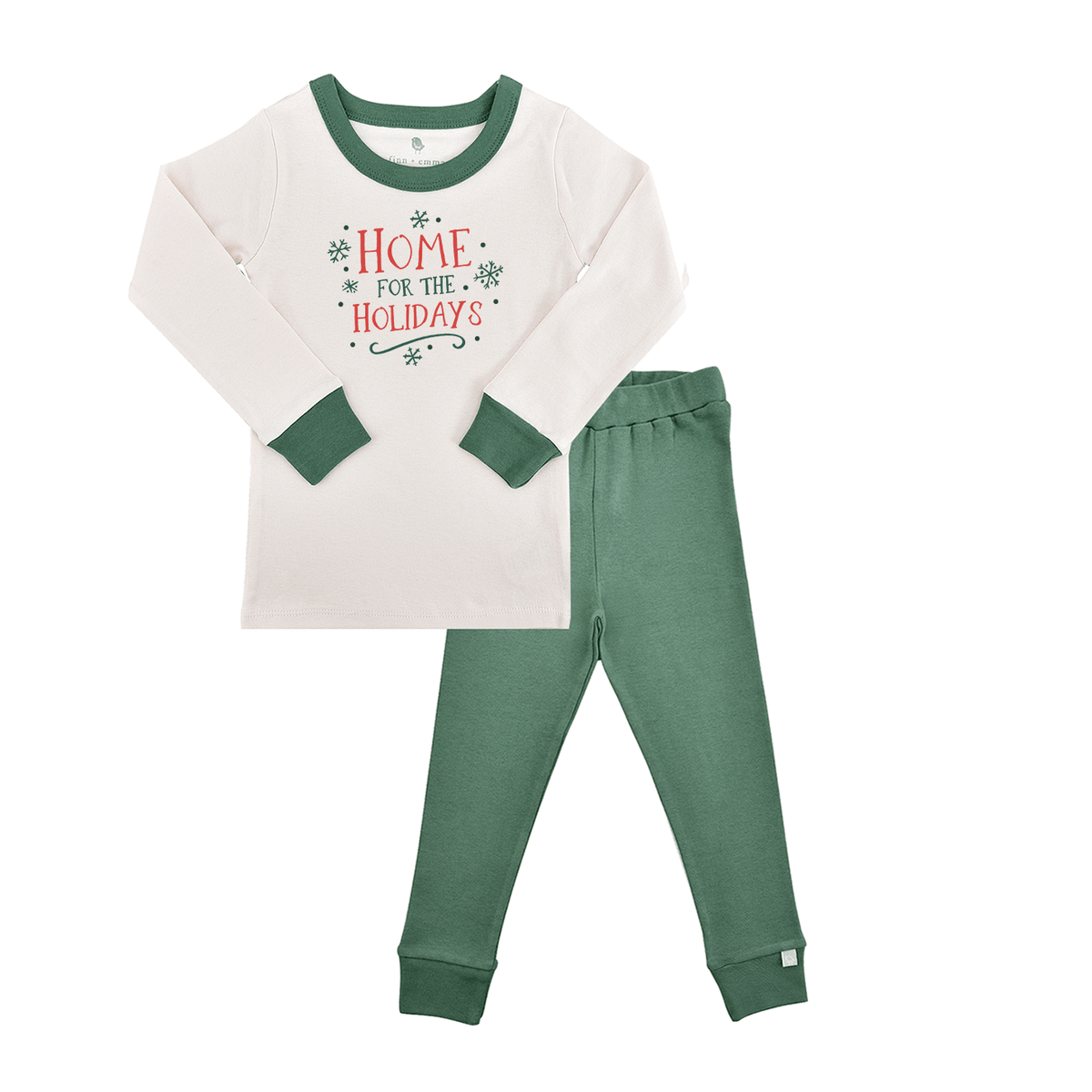 pajamas | home for the holidays pine green - Aaria Tees