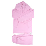Hooded Jogger Set  Carnation Pink Aaria Tees