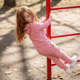 Hooded Jogger Set  Carnation Pink Aaria Tees