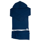 Hooded Jogger Set Deep Navy Aaria Tees