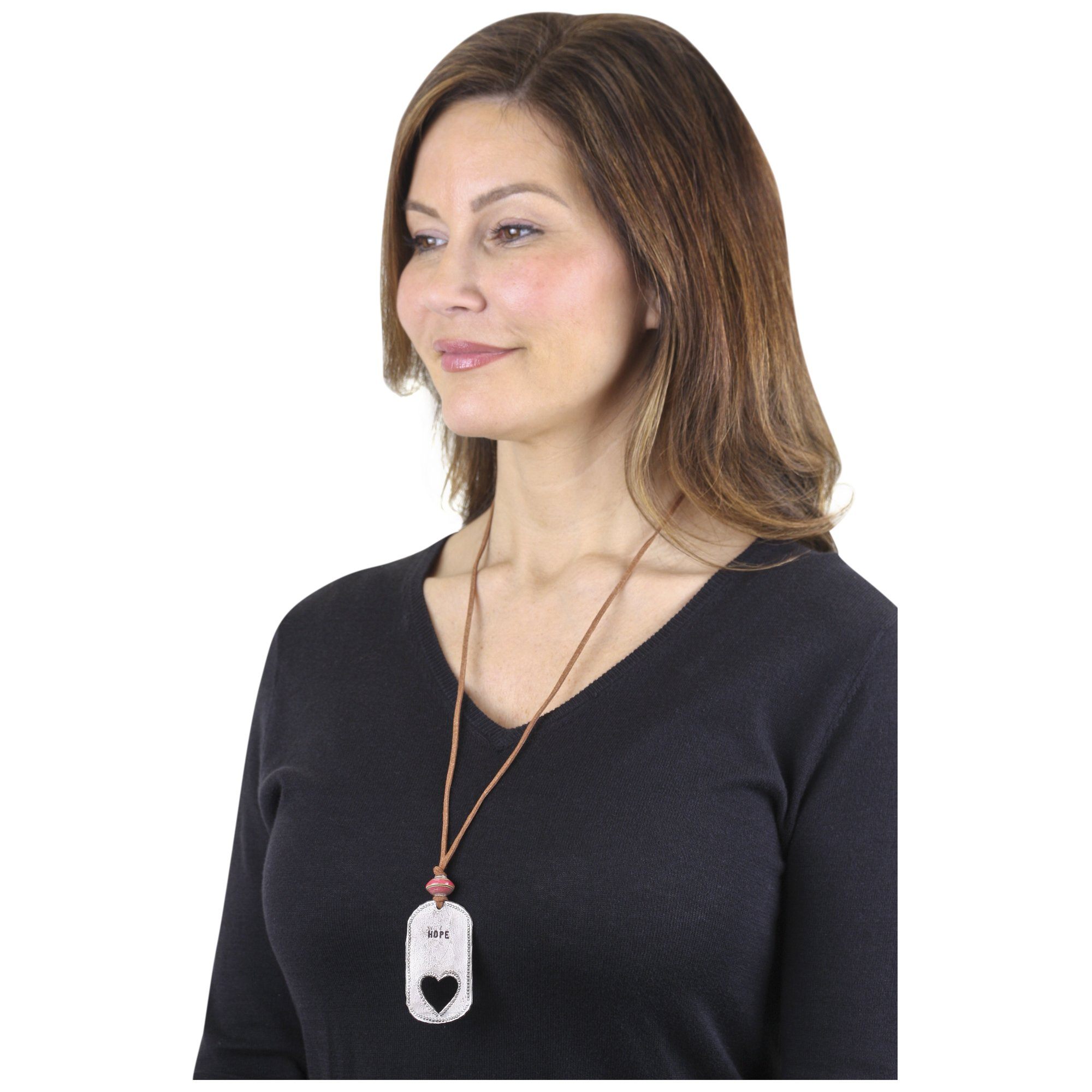 Hope for Haiti Heart Necklace - Aaria Tees Aaria Tees