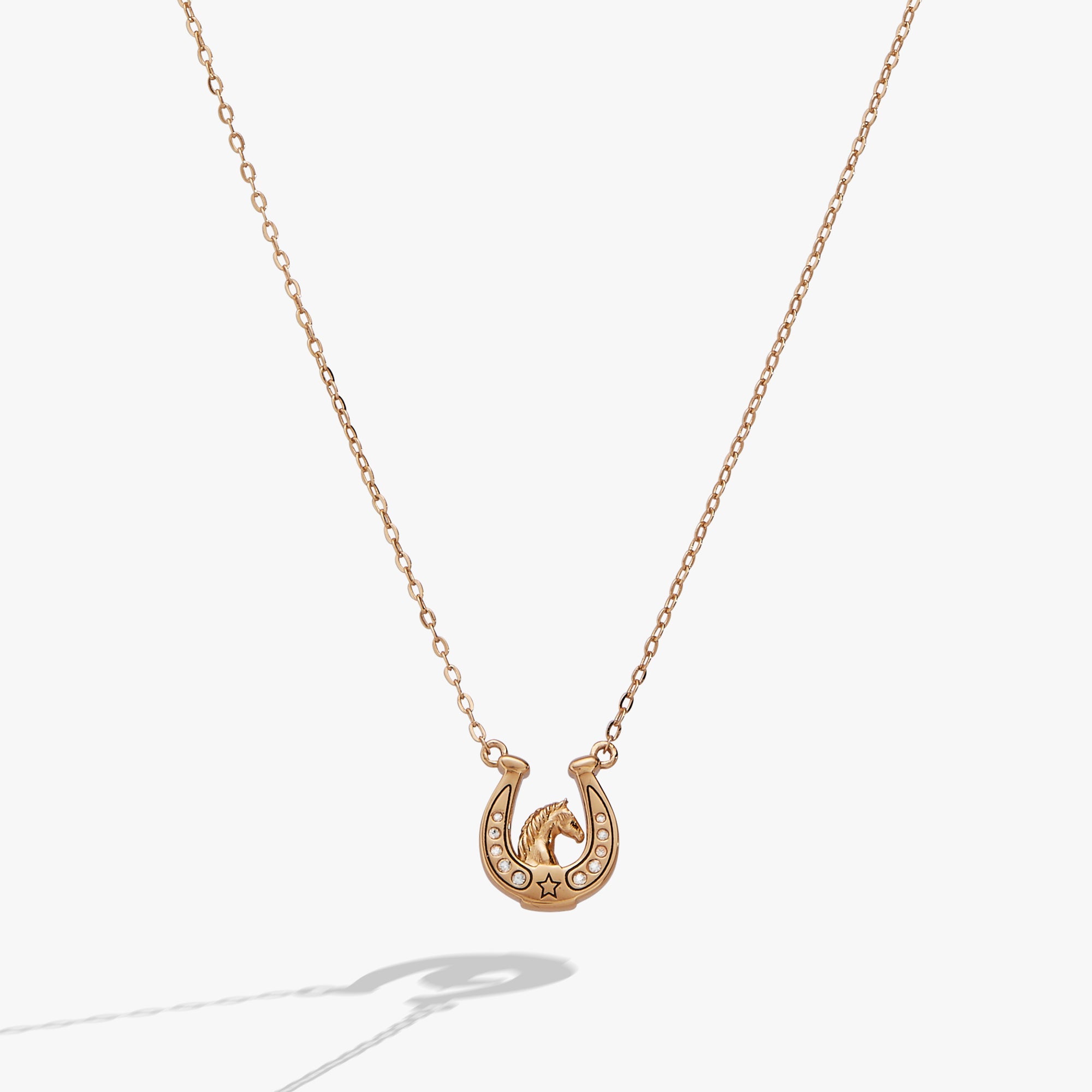 'Horse Girl At Heart' Horseshoe Necklace - Aaria Tees Aaria Tees