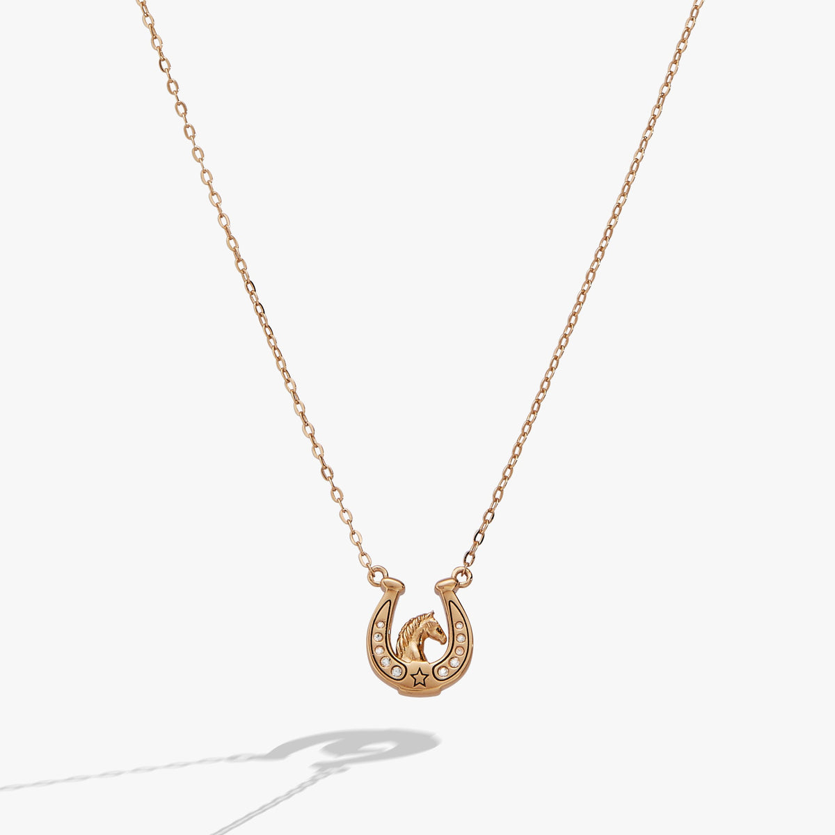 'Horse Girl At Heart' Horseshoe Necklace - Aaria Tees