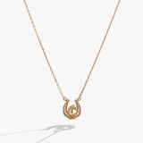 'Horse Girl At Heart' Horseshoe Necklace - Aaria Tees Aaria Tees