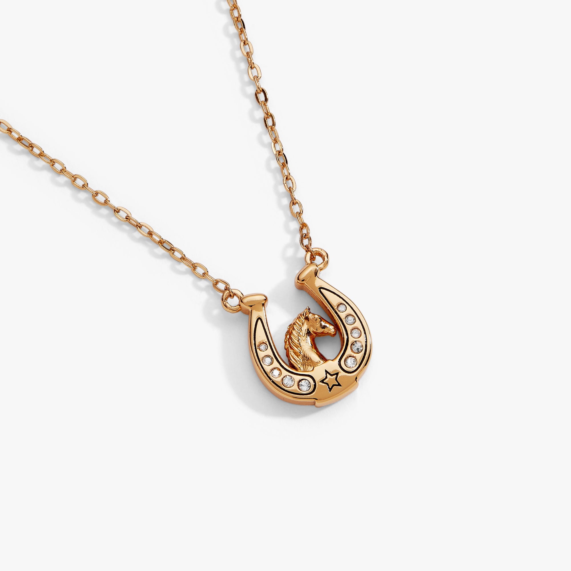 'Horse Girl At Heart' Horseshoe Necklace - Aaria Tees Aaria Tees
