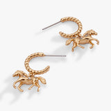 Horse Girl Huggie Hoop Earrings - Aaria Tees Aaria Tees
