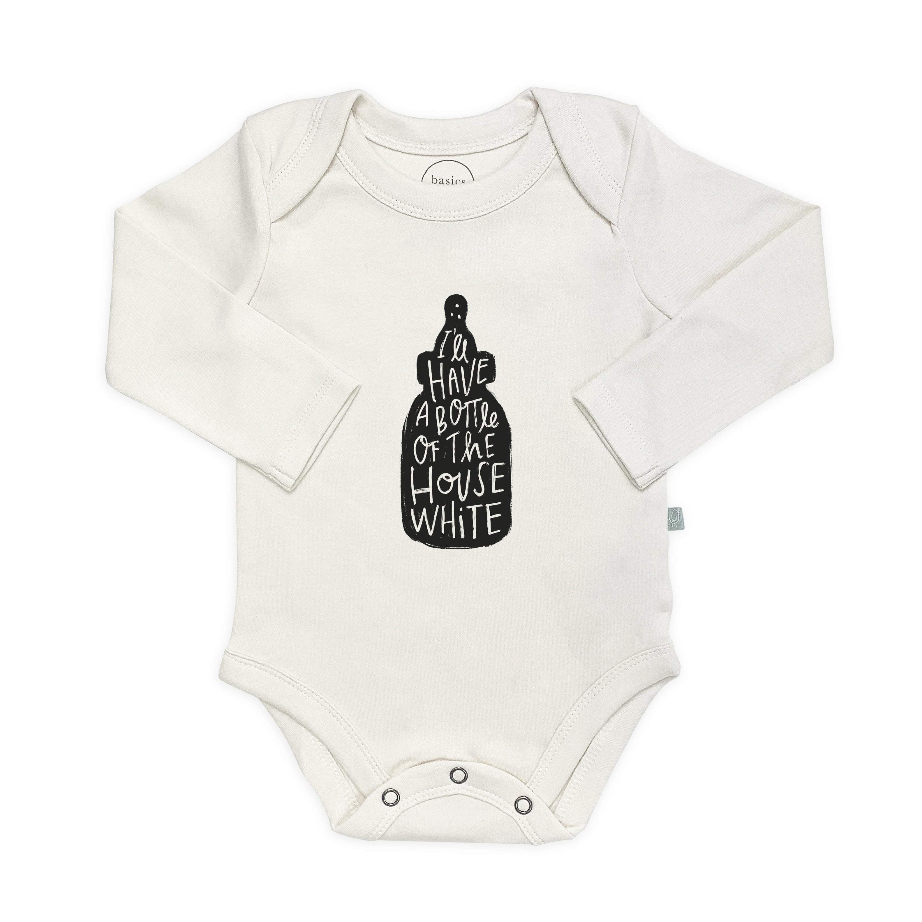 graphic bodysuit | house white (long sleeve) - Aaria Tees Aaria Tees