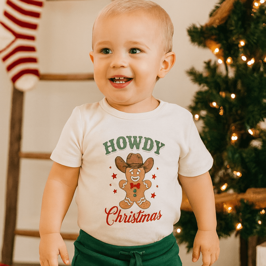 graphic tee | howdy gingerbread christmas - Aaria Tees Aaria Tees