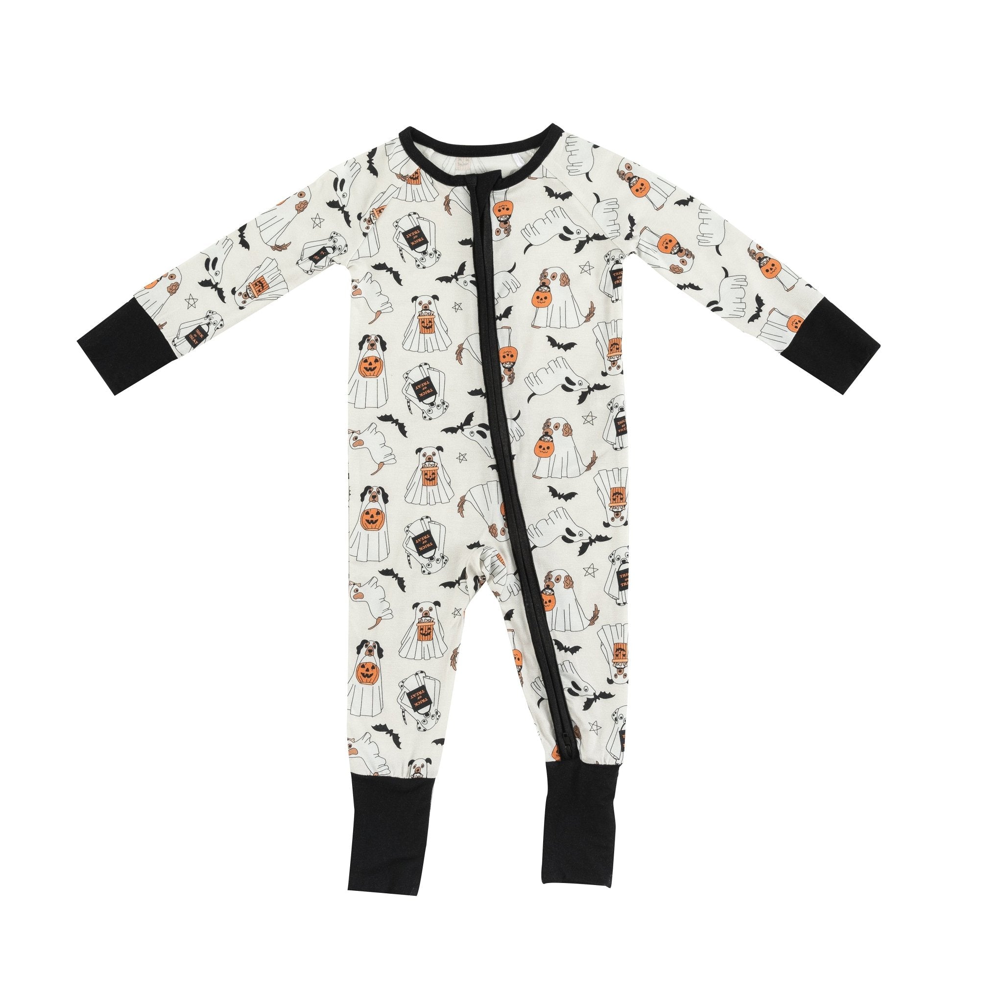 Howl-O-Ween Pups (Convertible Zip Footies) - Aaria Tees Aaria Tees