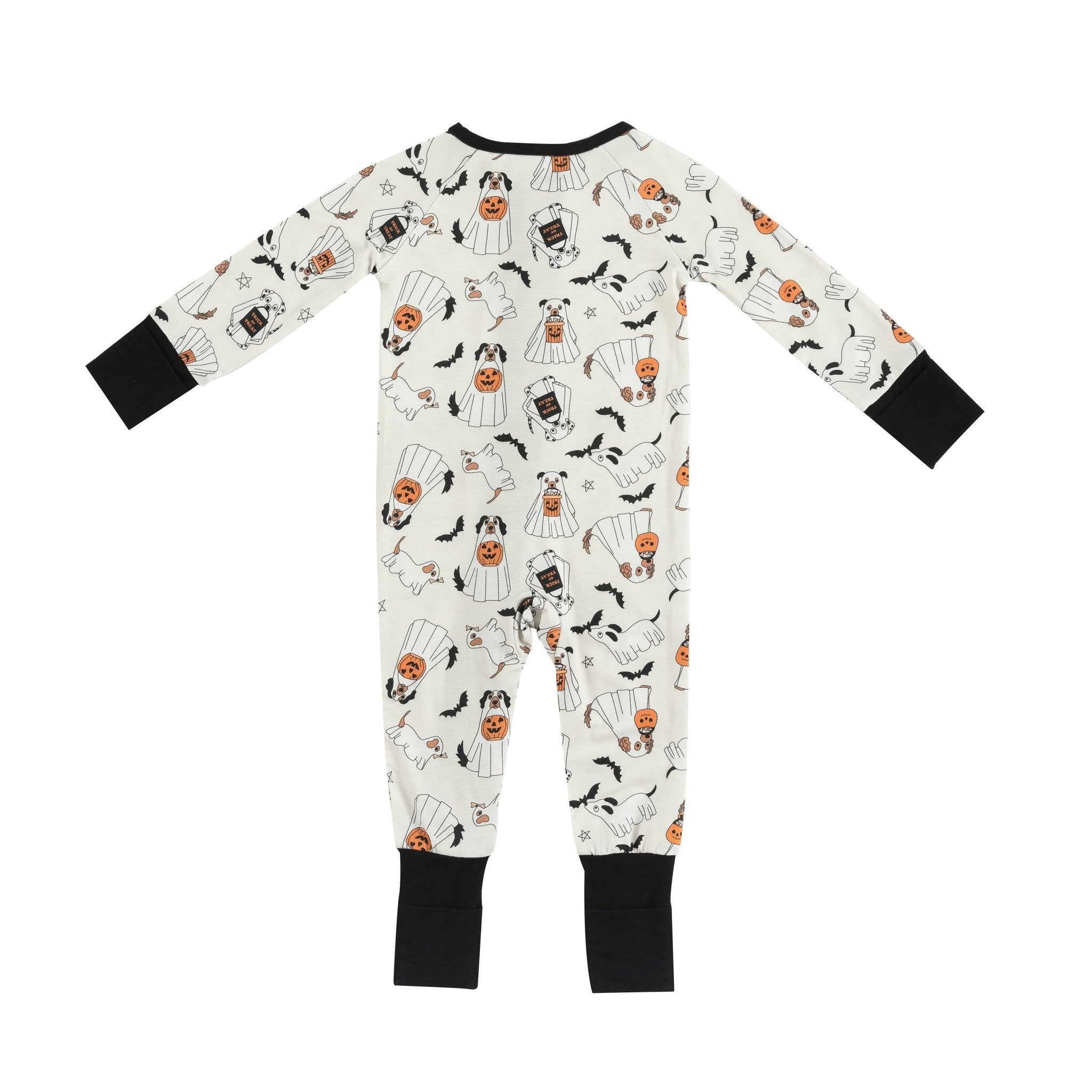 Howl-O-Ween Pups (Convertible Zip Footies) - Aaria Tees Aaria Tees