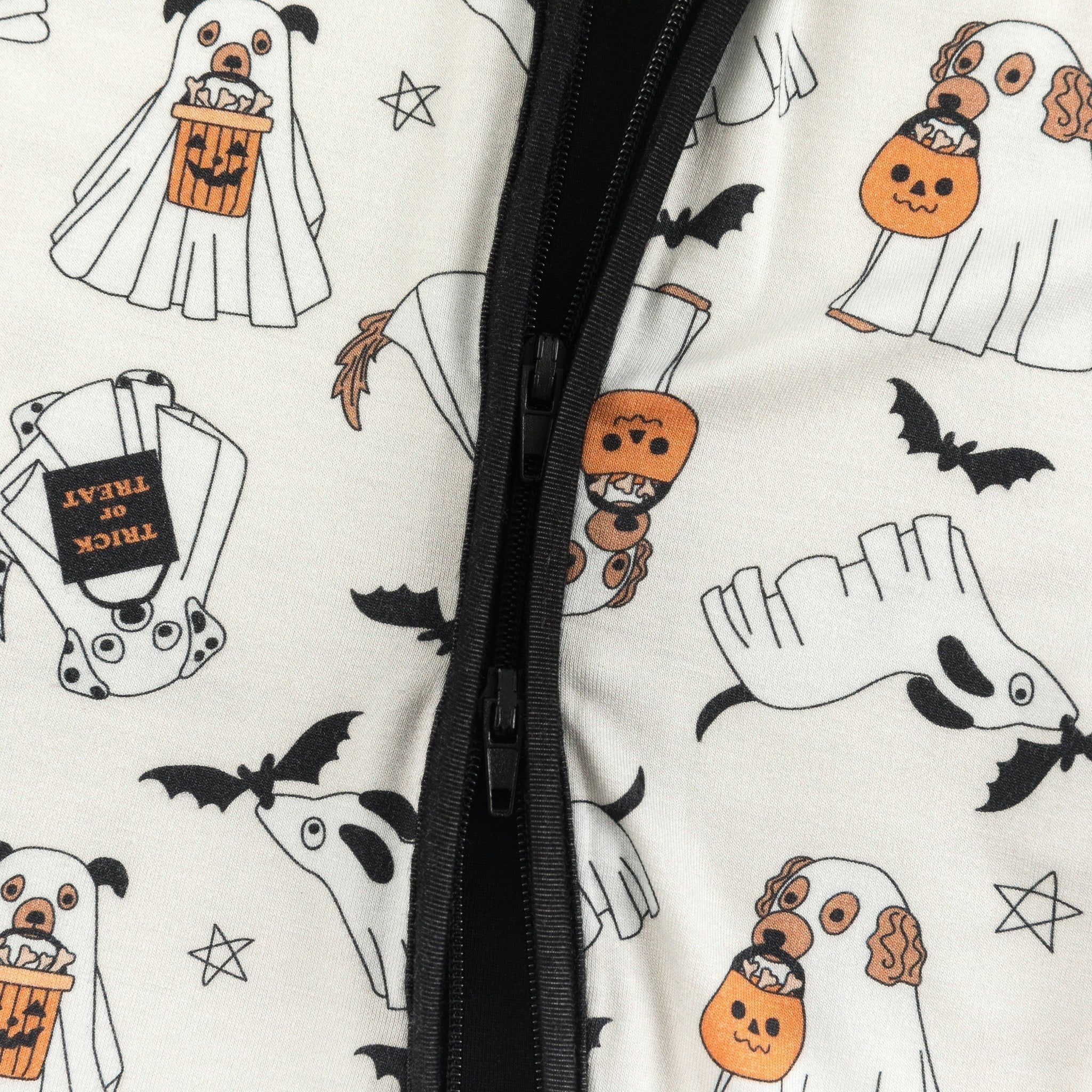 Howl-O-Ween Pups (Convertible Zip Footies) - Aaria Tees Aaria Tees
