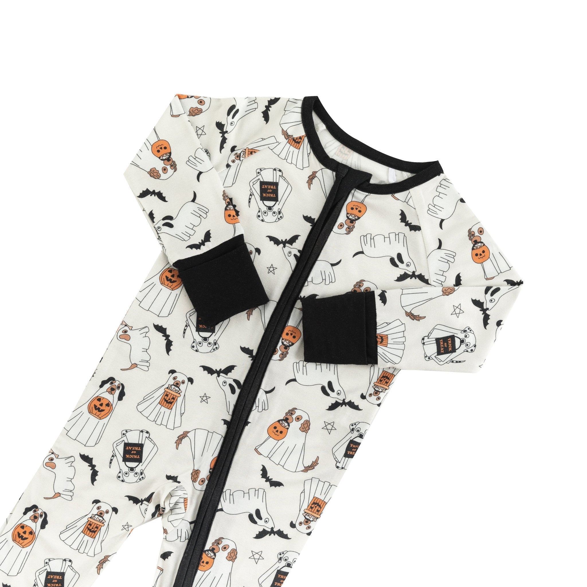 Howl-O-Ween Pups (Convertible Zip Footies) - Aaria Tees Aaria Tees