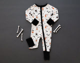 Howl-O-Ween Pups (Convertible Zip Footies) - Aaria Tees Aaria Tees