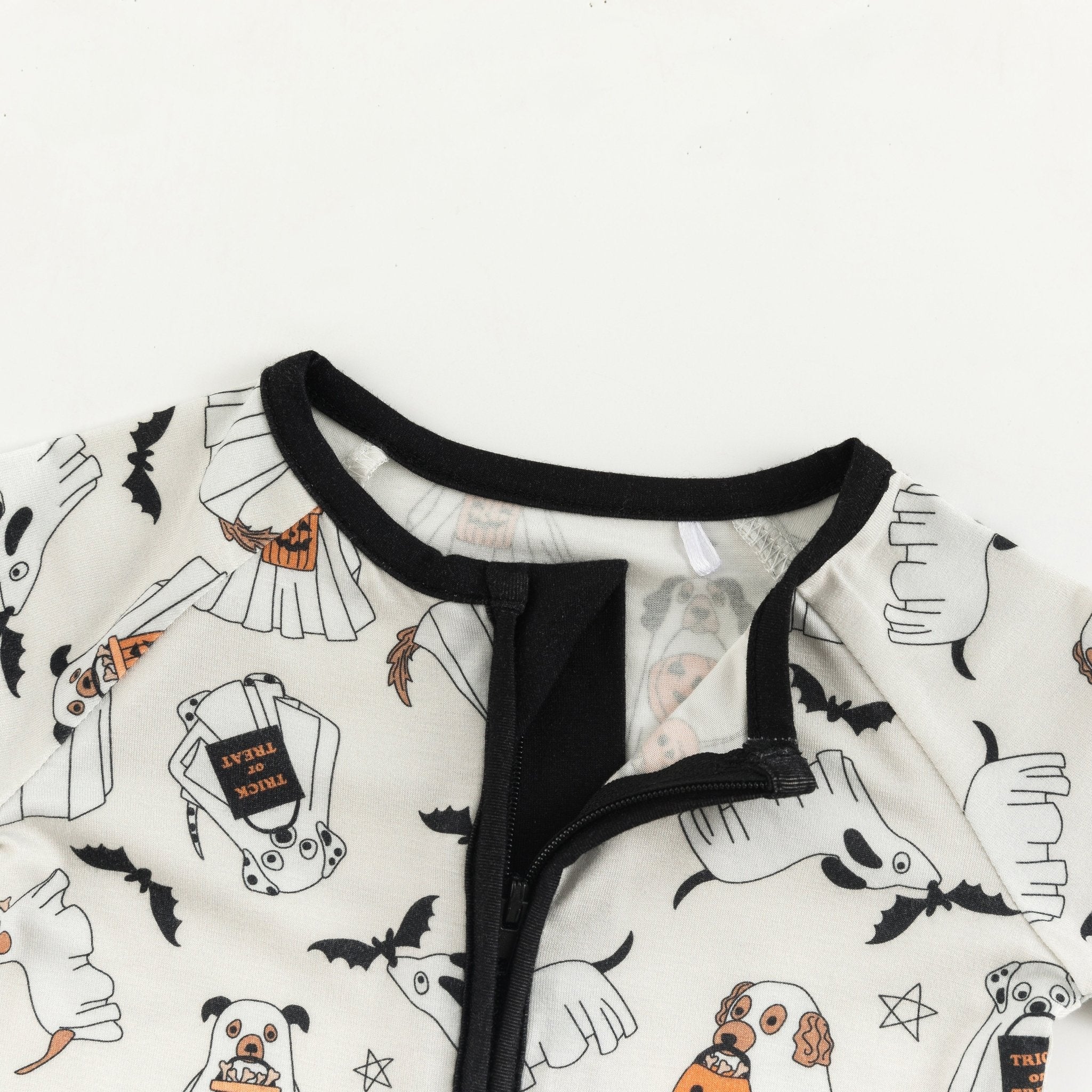 Howl-O-Ween Pups (Convertible Zip Footies) - Aaria Tees Aaria Tees