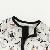 Howl-O-Ween Pups (Convertible Zip Footies) - Aaria Tees Aaria Tees