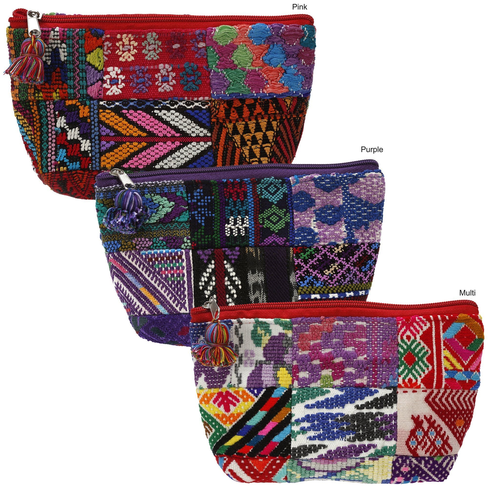 Huipil Patchwork Cosmetic Bag - Aaria Tees Aaria Tees