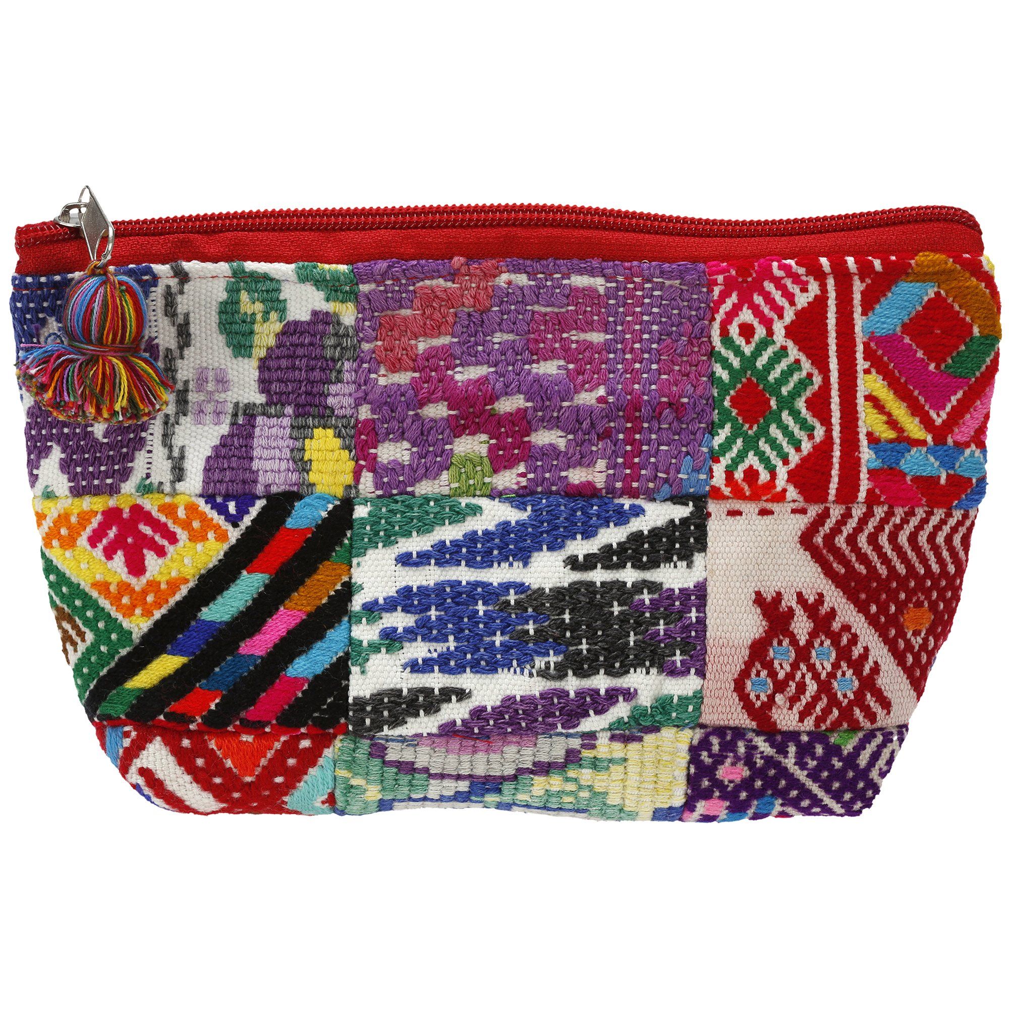 Huipil Patchwork Cosmetic Bag - Aaria Tees Aaria Tees