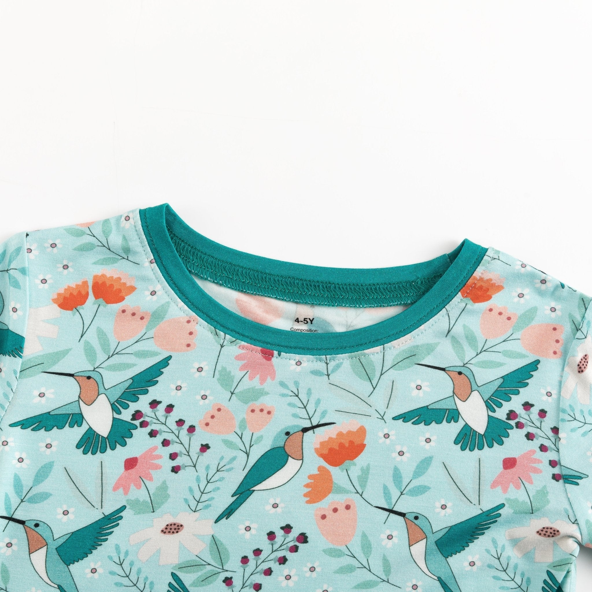 Hummingbird Bloom (Long Sleeve PJ) - Aaria Tees Aaria Tees