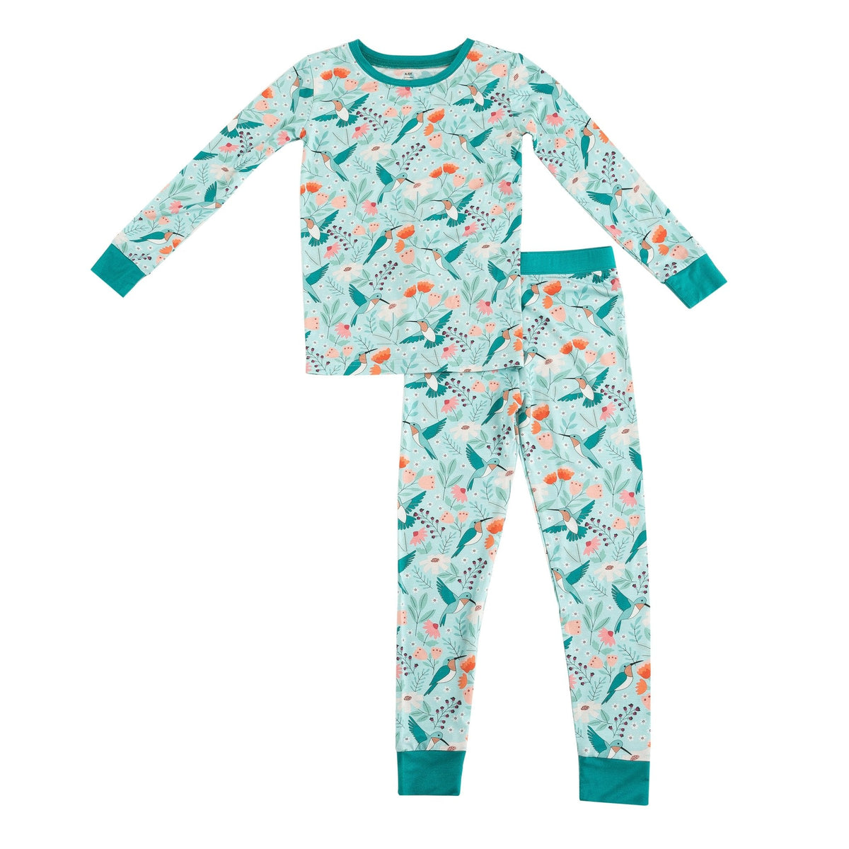 Hummingbird Bloom (Long Sleeve PJ) - Aaria Tees