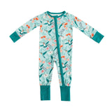 Hummingbird Bloom (Convertible Zip Footies) - Aaria Tees Aaria Tees