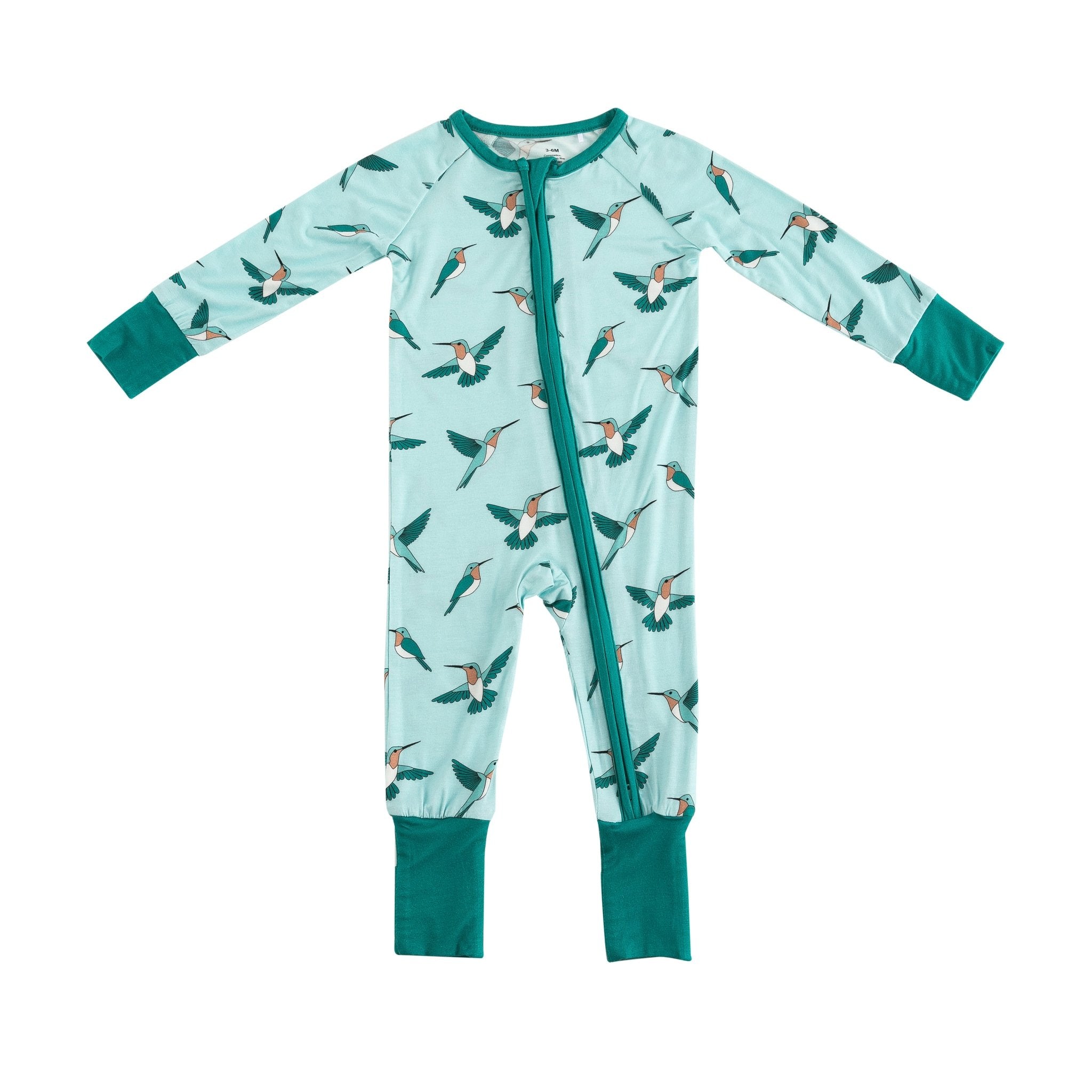 Hummingbird (Convertible Zip Footies) - Aaria Tees Aaria Tees