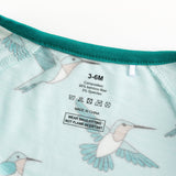 Hummingbird (Convertible Zip Footies) - Aaria Tees Aaria Tees