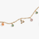 Hummingbird Multicharm Adjustable Anklet - Aaria Tees Aaria Tees