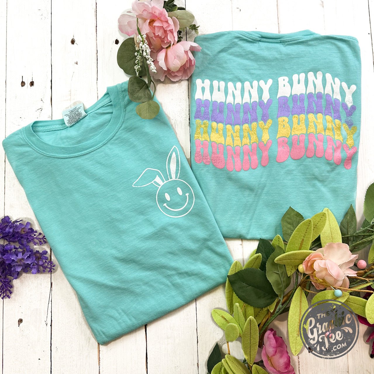 Hunny Bunny Pigment Dyed Short Sleeve Tee - Aaria Tees Aaria Tees