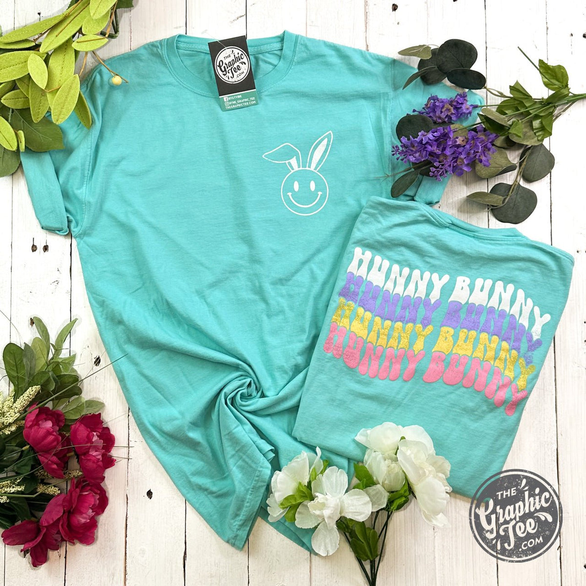 Hunny Bunny Pigment Dyed Short Sleeve Tee - Aaria Tees