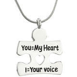 I Am Your Voice Autism Necklace - Aaria Tees Aaria Tees