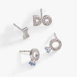 Bridal “I Do” Stud Earring Set of 2 - Aaria Tees Aaria Tees