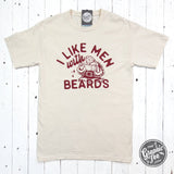 I Like Men With Beards Garment Dyed Tee - Aaria Tees Aaria Tees