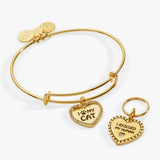 'I Love My Cat' Bangle & Pet Collar Charm Set of 2 - Aaria Tees Aaria Tees