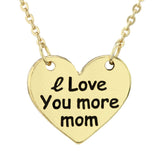 I Love You More Mom Necklace - Aaria Tees Aaria Tees
