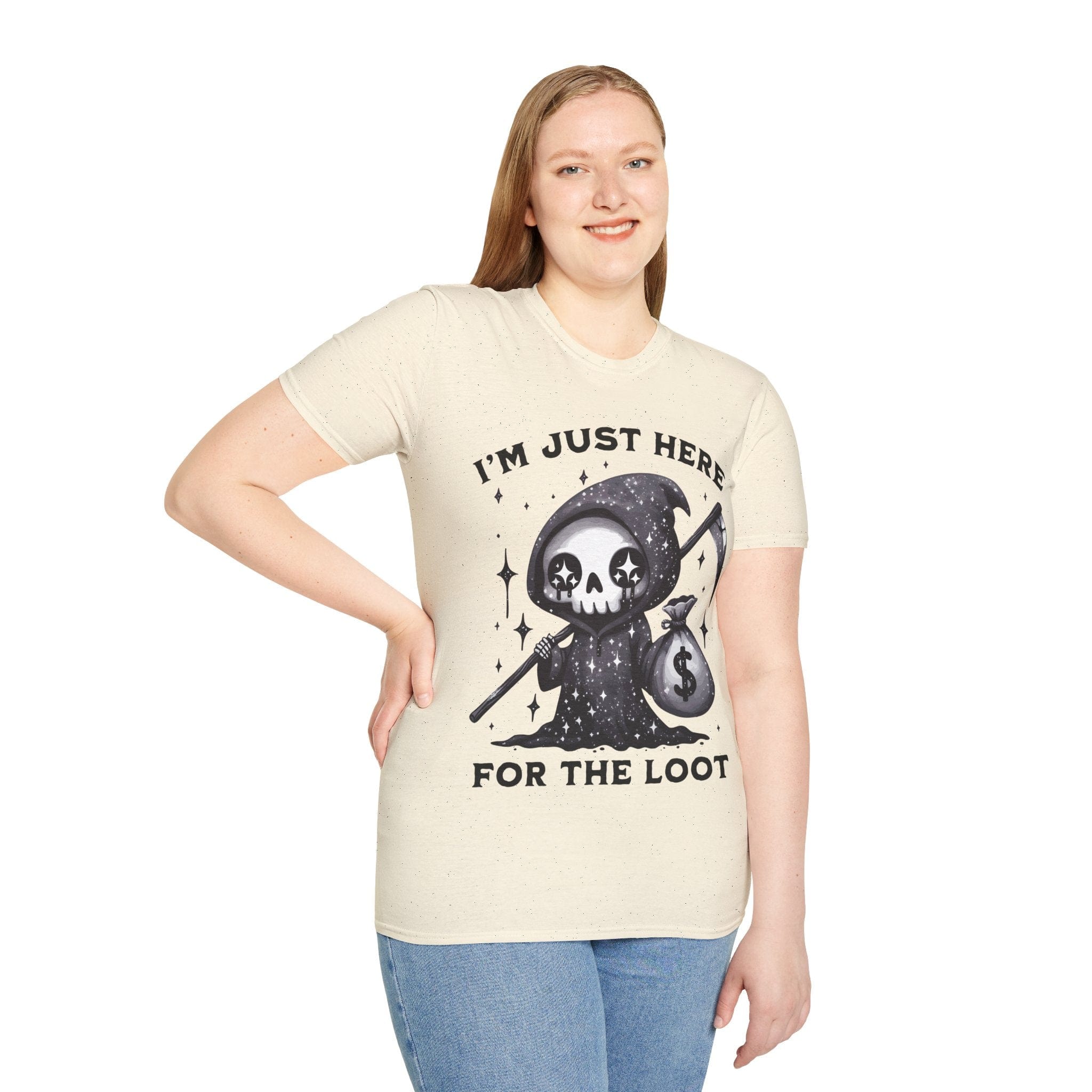 I’m Just Here for the Loot T-shirt - Aaria Tees Aaria Tees