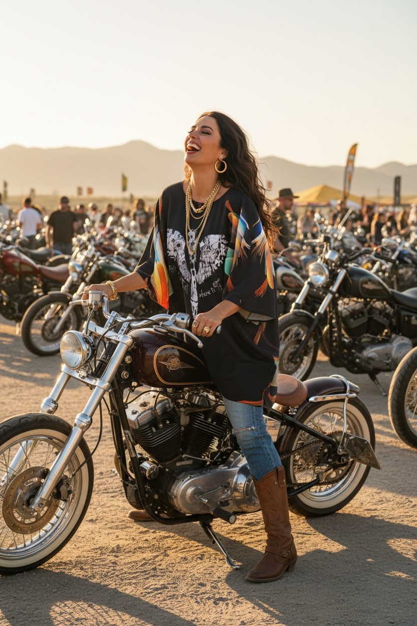 I Tell My Evil Where to Fly Women's Bat Sleeve Shirt | Motorcycle Apparel - Aaria Tees Aaria Tees
