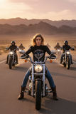 I Tell My Evil Where to Fly | Women's Mesh Long Sleeve Coverup | Motorcycle Apparel - Aaria Tees Aaria Tees